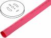 CB-HFT(2X) 6.4 red (roll), Термоусадочная трубка; 2:1; 6,4мм; красный; полиолефин; -55?125°C, CYG