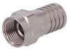 99901430 F-56-ALM 5.1/8.4 Вилка; F; "папа"; прямой; 75Ом; RG6; обжим; на провод