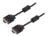 AK-310103-030-S Кабель; вилка D-Sub 15pin HD, с обеих сторон; черный; 3м; 28AWG
