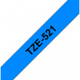 TZE-521 Label Tape 9 mm Black on Blue 8 m