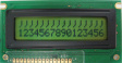 DEM 16217 SYH Dot matrix LCD display 5.55 mm 2 x 16