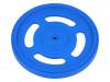 BLUE WHEEL FUTABA SERVO HUB, Колесо; синий; Ось: с насечкой; Кол-во шт: 1; на корпус,винтами, POLOLU
