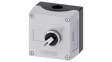3SU1801-0BE00-4AB1 Control Station with Selector Switch, Black, 1NO, Spring Terminal