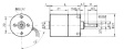 L149 43:1 6V DC motor, 27 mm, with gearbox 43:1 6 VDC