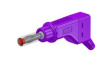 66.9328-26 Stackable Plug 4mm Violet 32A 600V Nickel-Plated