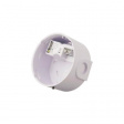 MAINS BASE WHITE Socket with converter, white