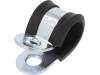 LKD11420 Хомуты; Oпетли: 14мм; W: 20мм; сталь; Материал корпуса: EPDM; W1