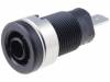 SEB6450NI/SW Гнездо; "банан" 4мм; 24А; 1кВDC; черный; Монтаж: на панель; 34мм