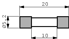 0034.2512, Предохранитель 5 x 20 mm: 0.4 A средний медленного,FSM, Schurter