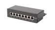 DN-91608SD 1GbE Patch Panel, Cat.6, 8x RJ45, Surface Mounted