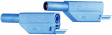 SLK 425-E 025CM BLUE Safety test lead diam. 4 mm Blue 25 cm 2.5 mm2 CAT II / CAT