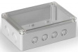 SPCK131806T Cubo S 125 x 175 x 60 мм, 50 мм основание, Pg выбивные отверстие, прозрачная кры