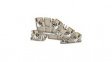 2669000000 Terminal Block, Blade Terminal, 6.3 x 3.5 mm, 4 Poles, 400V, 23A, 0.14 ... 4mm², Dark Beige