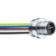 RSFM 5/0,5 M Panel mount plug M12 + cable