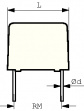 PHE840MY6470MD14R06L2 Конденсатор: полипропиленовый; Х2; 470нФ; 22,5мм; ±20%; 8x16x26мм