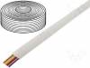 TEL-0081-100/WH Кабель: телефонный; многопров; 8x28AWG; белый; 100м; Проводник: Cu