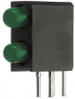 L-7104MD/2GD LED; в корпусе; Кол-во диод:2; 3мм; THT; зеленый; 12-30мкд; 40°