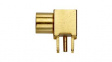 73028 MMCX Connector, MMCX, Brass, Socket, Right Angle, 50Ohm, PCB Pins