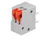 AC141R-02P-2.54-GRAY Клеммник; 2,54мм; с рычагом; угловой 90°; 0,5мм2; луженые; 2А; 150В