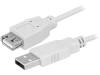 CU0011 Кабель; USB 2.0; гнездо USB A, вилка USB A easy; никелированные