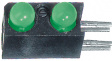553-0122F PCB LED 3 mm round Green/Green standard