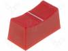 CS1 TYPE B RED, Ручка: движок; Цвет: красный; 23x11x11мм; Мат-л: пластмасса, Cliff