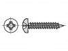 1136593, Винт; 3,9x32; Головка: цилиндрическая; Phillips; сталь; цинк, BOSSARD