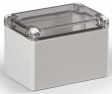 DABP081209T Cubo D 80 x 120 x 86 мм, глухая стенка, прозрачная крышка, ABS, IP 66/67
