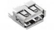 614004185023 Socket, vertical USB 2.0 A 4P THT
