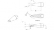 SMTC-0183 Rework Cartridge Hoof / 30° / Bevelled / 30? bent / Long Rea