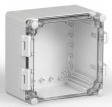 WPCP202013T Cubo W 200 x 200 x 132, с петлями и замками, прозрачная крышка, PC, IP66