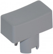 1PS03 Cap rectangular grey 6.5 x 12.5 mm