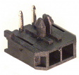 43650-0200 Male connector single row 90deg. 2p