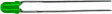 1254-10SYGD/S530-E2 LED 3 mm (T1) green