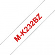 MKE-232BZ Label Tape 12 mm Red on White 8 m