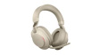 28599-999-998 Headset, Evolve 2-85, Stereo, Over-Ear, 20kHz, Bluetooth/Stereo Jack Plug 3.5 mm, Beige