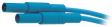 MLS GG 200/1 BLUE Safety test lead diam. 4 mm Blue 200 cm 1 mm2 CAT III