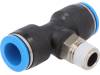 190669, Тройник; с резьбой, быстроразъемный; R 1/4"; внешняя; -0,95?6бар, Festo