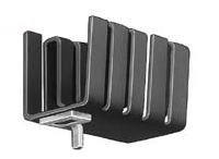 KL-110/19/SW/HM, Радиатор: штампованный; U; TO220; черный; L: 19мм; W: 14,5мм; 21°C/Вт, Seifert electronic