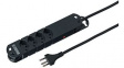 20 201134 C Outlet Strip 4 Type J (T13) Black Type J (T12)