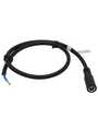 RND 205-01303, DC Connection Cable, 2.5x5.5x9.5mm Socket - Bare Ends, Straight, 2.5m, Black, RND Connect
