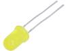 L-53LYD-TNR2.54, LED; 5мм; желтый; 0,7-2мкд; 60°; Поверхность: выпуклая; 2000шт., Kingbright