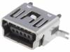 MUSB-B5-S-VT-TSMT-1 Гнездо; USB B mini; SMT; вертикальный; Верс: USB 2.0; позолота