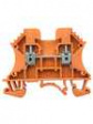 RND 205-01321 Screw Clamp Terminal Block, 2 Poles, 0.5 ... 2.5mm\x1a, Orange