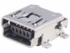 1734035-1, Гнездо; USB B mini; на плату; SMT; PIN:5; горизонтальный, TE Connectivity