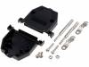 DS1045-25BP1L1, Корпус: для разъемов D-Sub; D-Sub HD 44pin, D-sub 25pin; прямой, CONNFLY