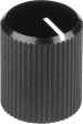 505.4131 Аппаратная ручка черный анодированный 12 mm