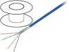 93265, Провод; F/UTP; 5e; многопров; CCA; 4x2x26AWG; ПВХ; синий; 100м, Goobay