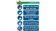 RND 605-00217 Hand Wash Instructions, Safety Sign, French, 262x371mm, 1pcs