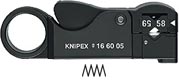 16 60 05 SB, Инструмент для удаления изоляции с коаксиальных кабелей, Knipex